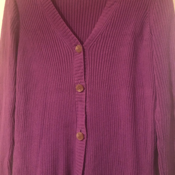 Simply Vera Vera Wang purple cardigan - Picture 3 of 3